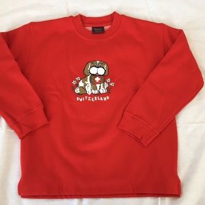 Red Switzerland sweater